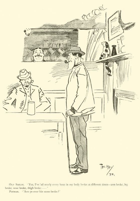 Cartone animato di Phil May, dagli anni 1890 da Phil May