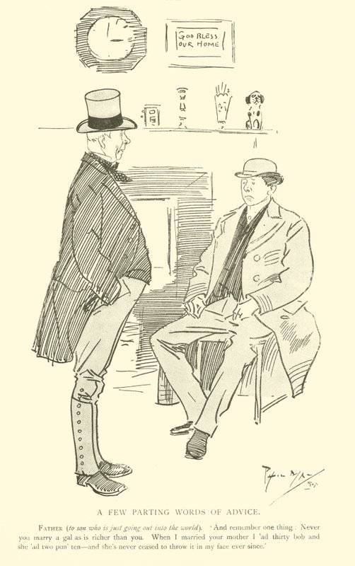 Cartone animato di Phil May, dagli anni 1890 da Phil May