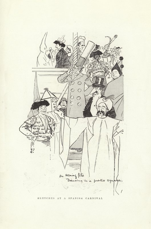 Schizzi di un carnevale spagnolo da Phil May