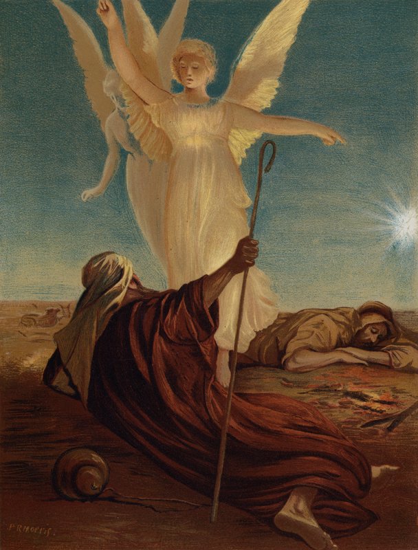 Angeli che appaiono ai pastori di Betlemme da Philip Richard after Morris