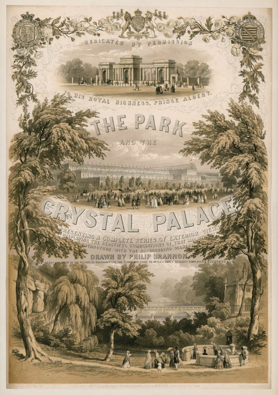 Il parco e il Crystal Palace da Philip Brannon