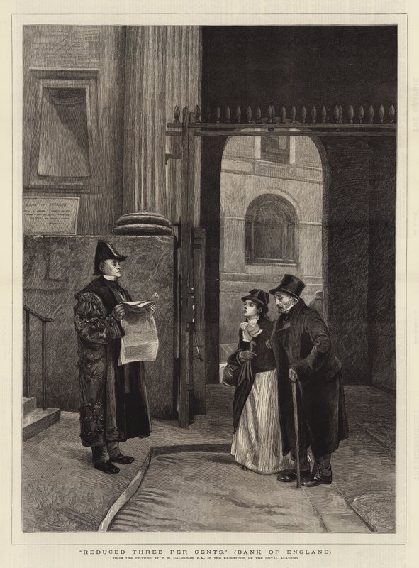Riduzione dei Tre Per Cento, Banca d