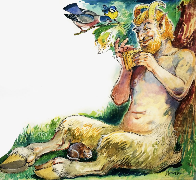 Pan, il dio greco della natura da Philip Mendoza