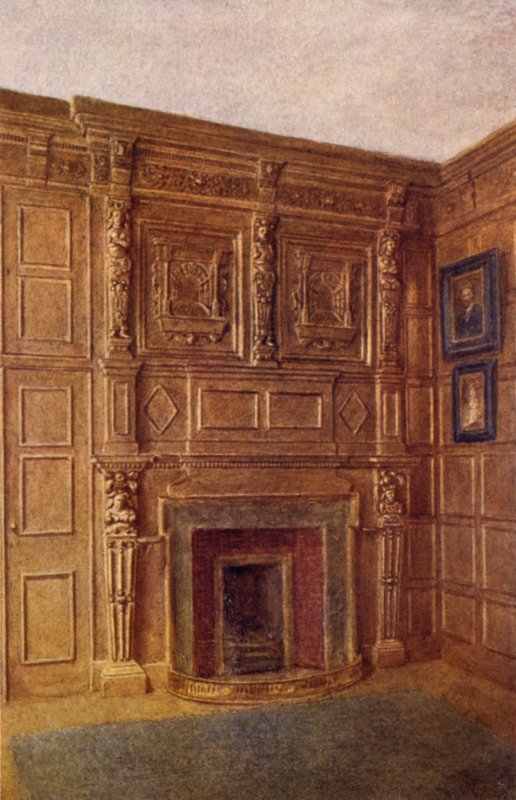 Camino e parte della stanza al numero 4 Coleman Street, 1892 da Philip Norman