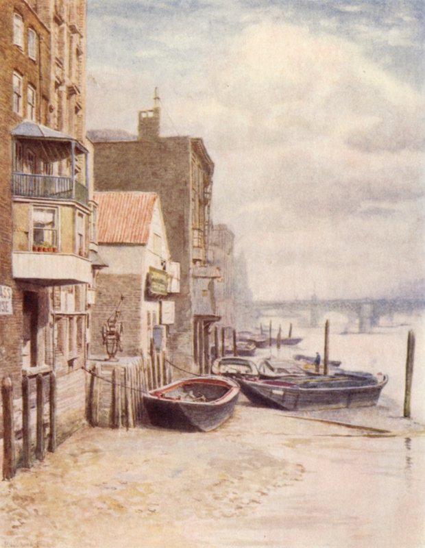 Vecchi edifici da St Pauls Pier, 1894 da Philip Norman