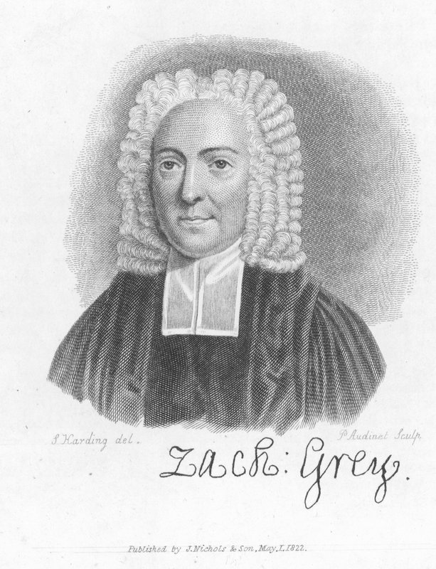 Dr Zachary Grey, sacerdote e scrittore inglese (incisione) da Philipp Audinet