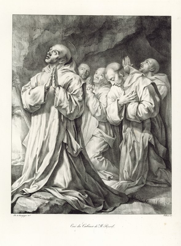 (dettaglio) La visione di San Bruno da Philippe de Champaigne