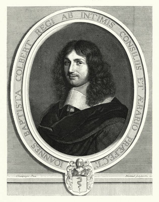 Jean-Baptiste Colbert, statista francese da Philippe de (after) Champaigne