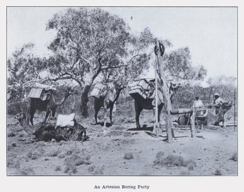 Una squadra di perforazione artesiana da Photographer Australian