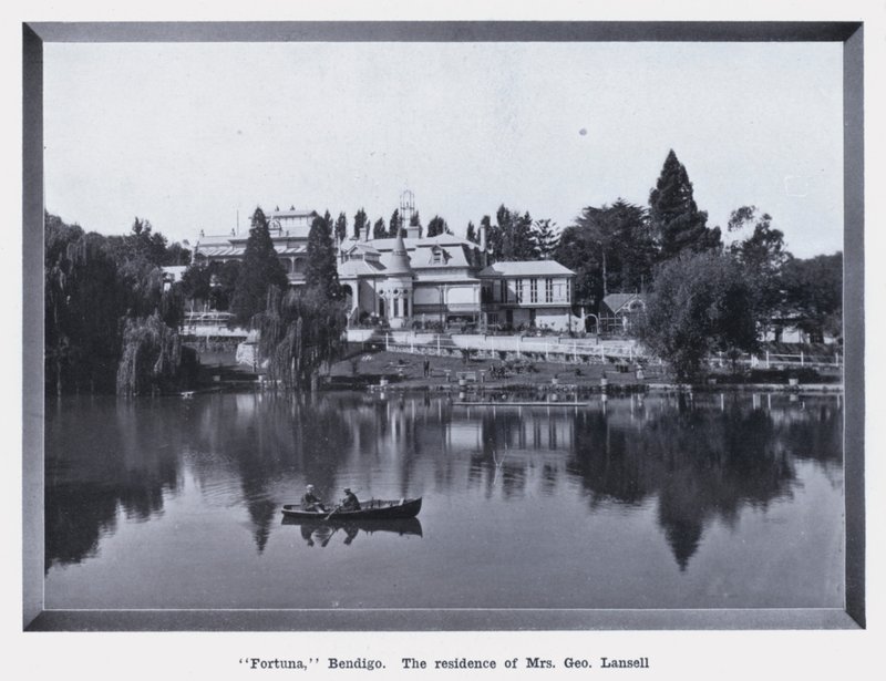 "Fortuna," Bendigo, la residenza della Signora George Lansell da Photographer Australian