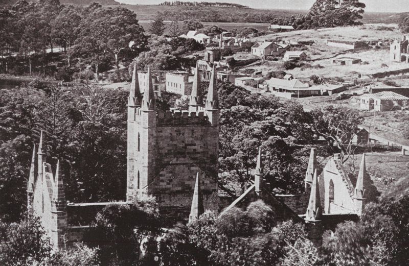 Storico Port Arthur, Tasmania (foto in b/n) da Photographer Australian