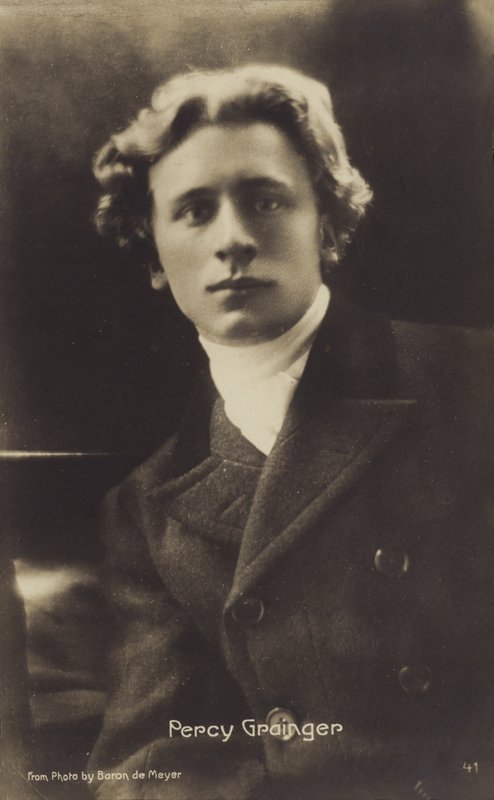 Percy Grainger, compositore, arrangiatore e pianista australiano (1882-1961) (foto b/n) da Photographer Australian