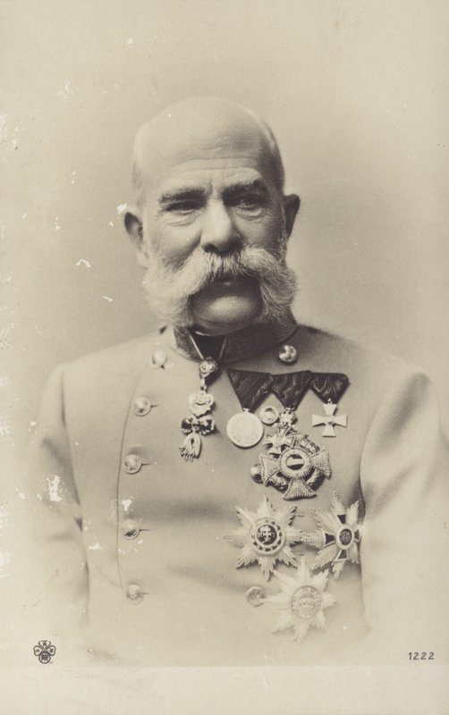 Francesco Giuseppe I (foto b/n) da Photographer Austrian