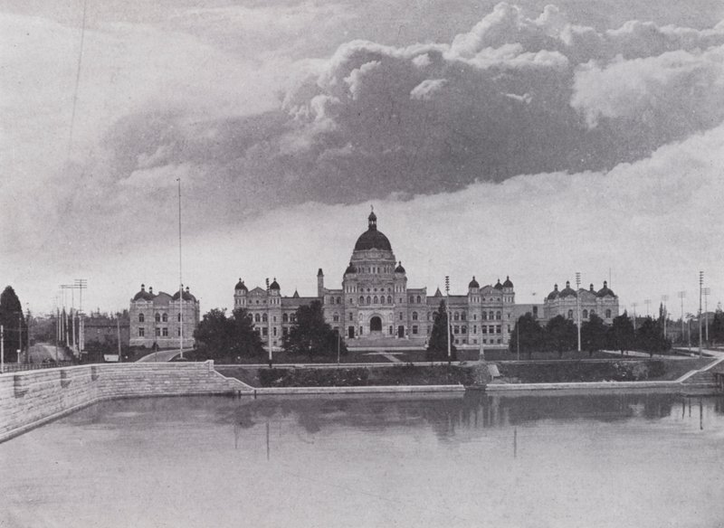 Edifici del Parlamento, Victoria, British Columbia (foto in b/n) da Photographer Canadian