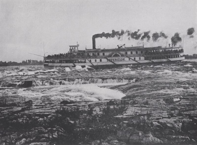 Attraversamento delle rapide di Lachine, fiume San Lorenzo da Photographer Canadian