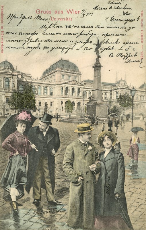 Coppia sulla Ringstrasse, Vienna da Photographer German