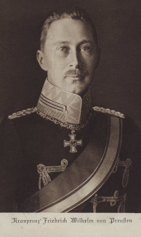 Principe ereditario Guglielmo, figlio maggiore del Kaiser Guglielmo II di Germania da Photographer German