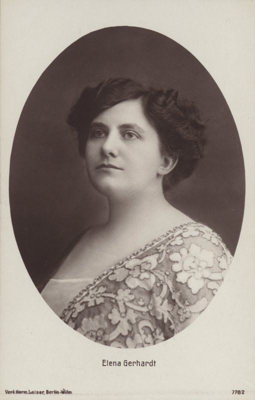 Elena Gerhardt, cantante d