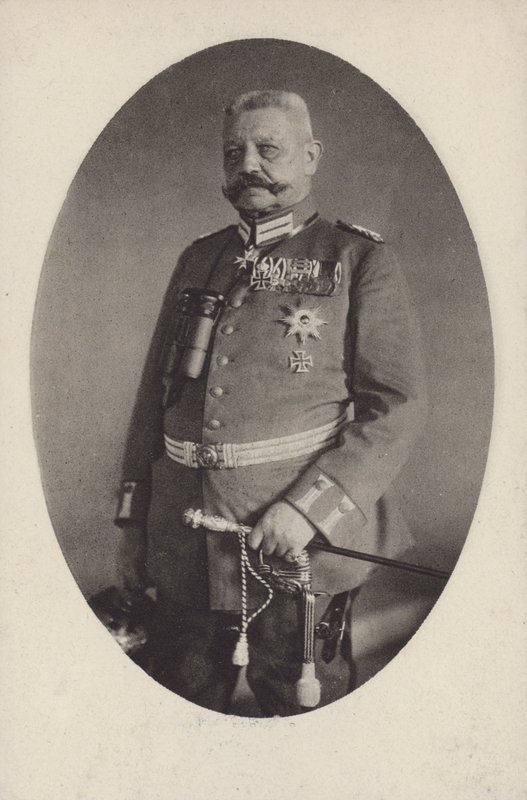 Feldmaresciallo Paul von Hindenburg, comandante dell