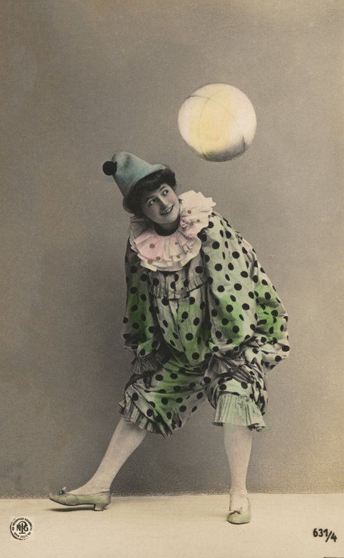 Ragazza vestita da clown da Photographer German