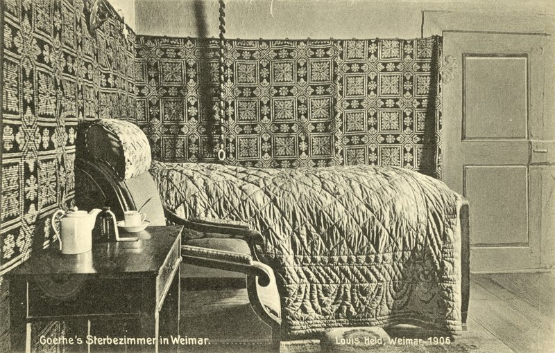 Camera della morte di Goethe, Weimar da Photographer German