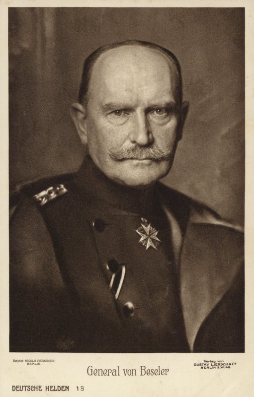 Hans Hartwig von Beseler, generale tedesco (foto in b/n) da Photographer German