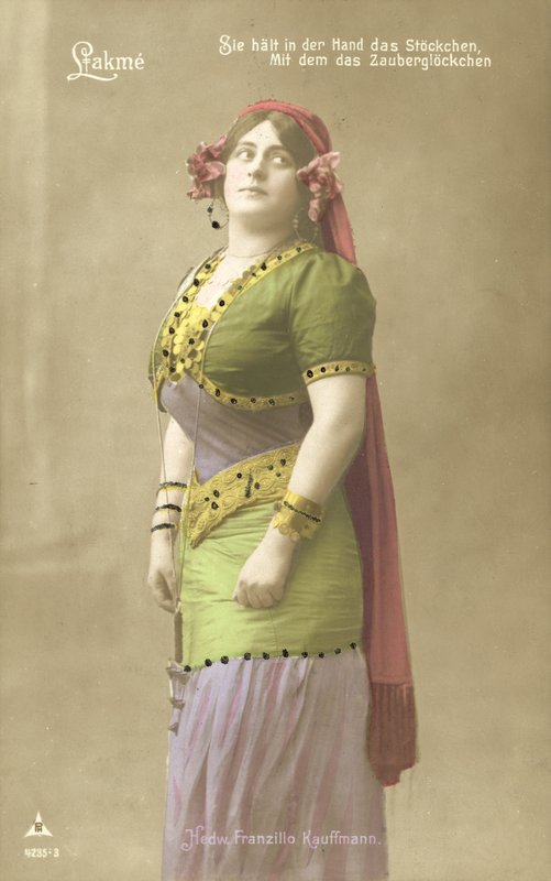 Hedwig Franzillo Kauffman come Lakme (foto a colori) da Photographer German