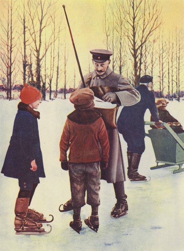 In inverno questo postino tedesco fa il suo giro sui pattini da Photographer German