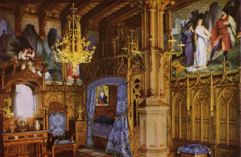 Castello di Neuschwanstein: Schlafzimmer da Photographer German
