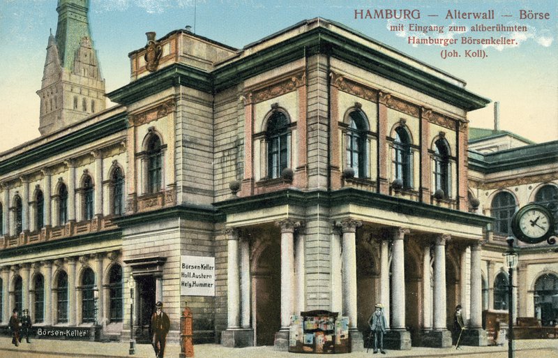 Borsa Valori, Alter Wall, Amburgo, Germania da Photographer German