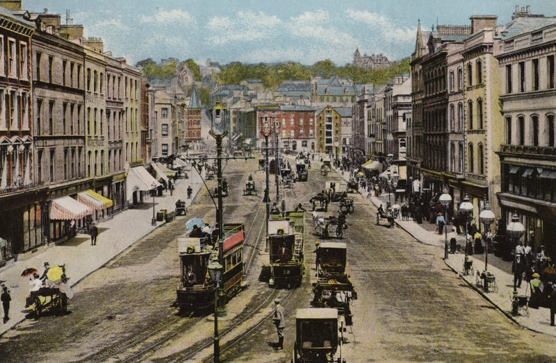 Irlanda del Sud: Patrick Street, Cork (foto colorata) da Photographer Irish