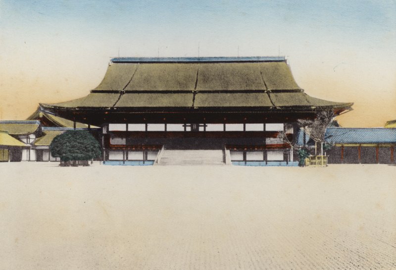 Giappone, c.1912: Sala Shishinden nel Palazzo di Kyoto, usata per l