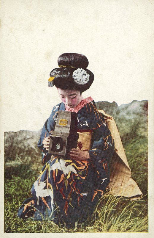 Donna giapponese in costume tradizionale da Photographer Japanese