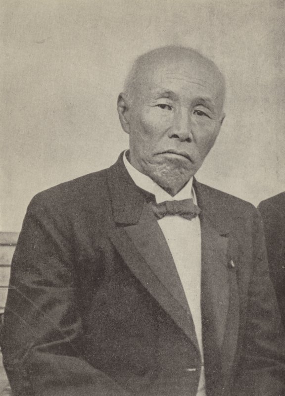 Okuma Shigenobu, Primo Ministro del Giappone allo scoppio della Prima Guerra Mondiale (foto in b/n) da Photographer Japanese