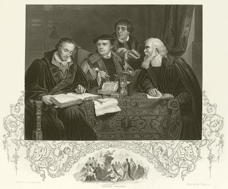 Lutero, Melantone, Pomerano e Crucigero da Pierre Antoine Labouchere