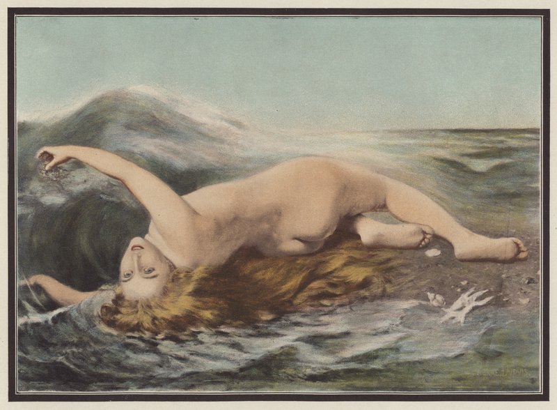 Undine che gioca con le onde da Pierre Dupuis
