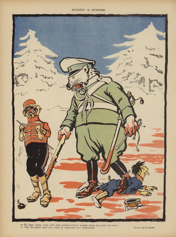 Gli affari sono affari. Illustrazione per Le Rire da Pierre Georges Jeanniot