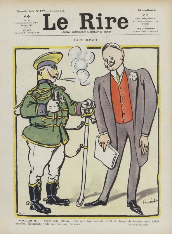 Falsa partenza. Illustrazione per Le Rire da Pierre Georges Jeanniot