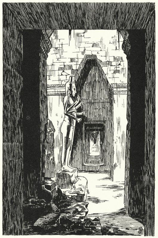 Gigante Vishnu in un ingresso laterale, Angkor Vat da Pierre Jeannerat de Beerski