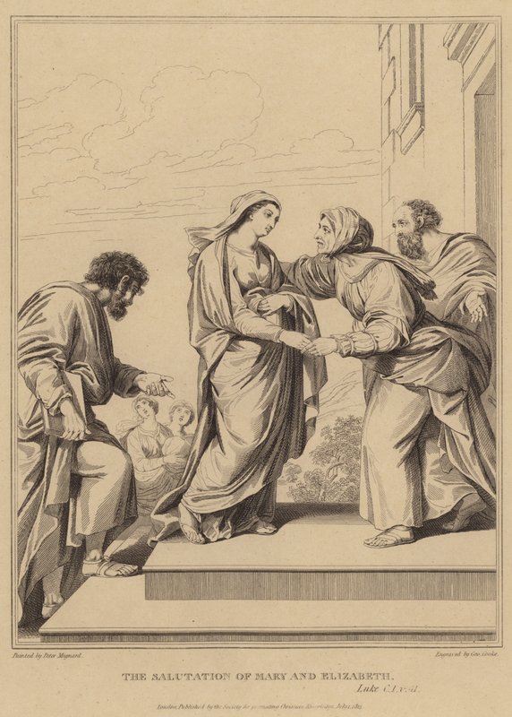 La salutazione di Maria ed Elisabetta, Luca da Pierre Mignard