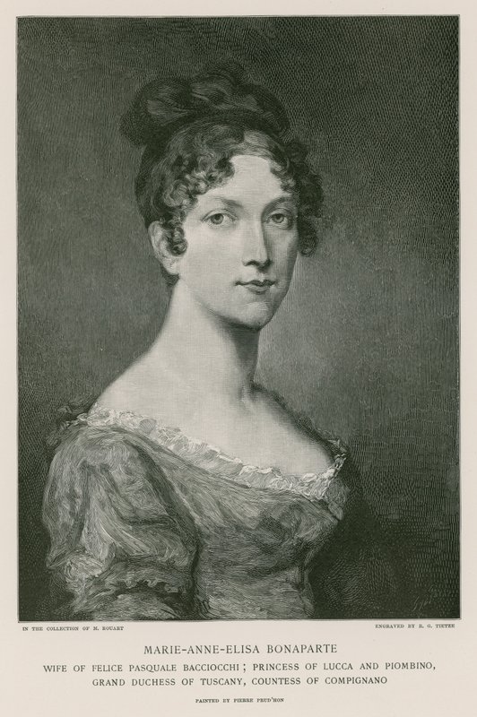 Elisa Bonaparte da Pierre Paul Prudhon