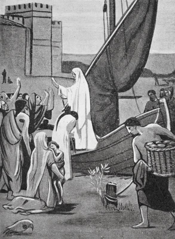 Santa Genoveffa porta rifornimenti a Parigi da Pierre Puvis de Chavannes