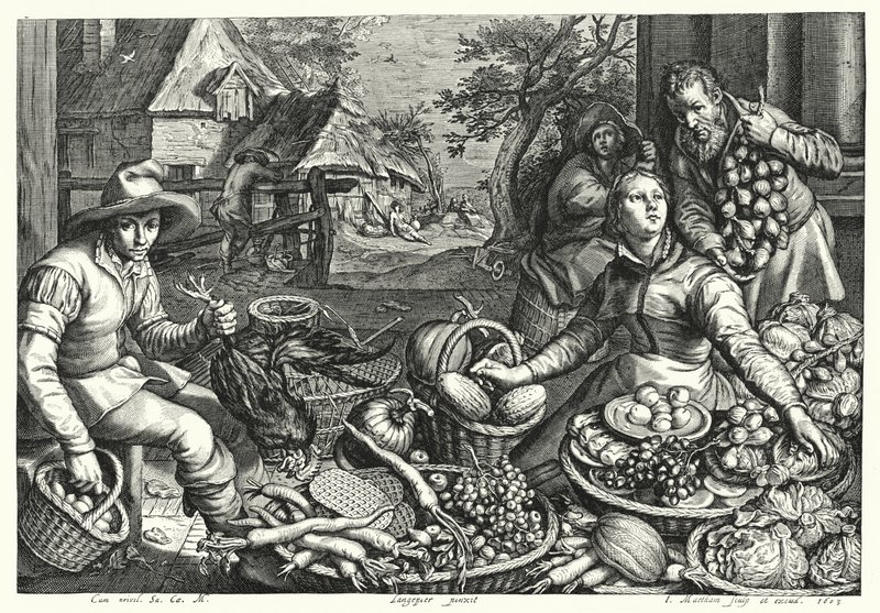 I venditori di verdure e pollame da Pieter 150708 75 after Aertsen