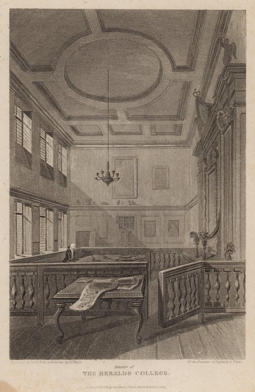 Interno del Collegio degli Araldi da Pieter Jansz. Quast