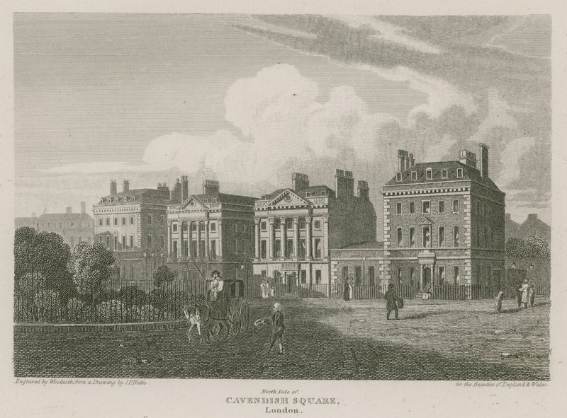 Lato nord di Cavendish Square, Londra da Pieter Jansz. Quast