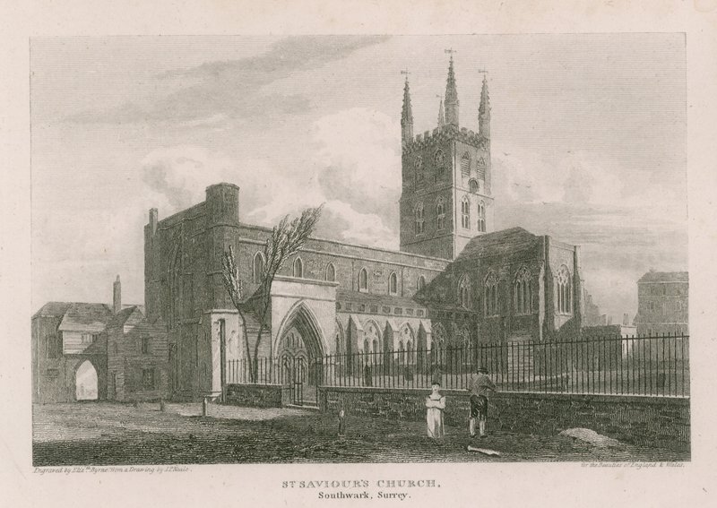 Chiesa di San Salvatore, Southwark, Surrey da Pieter Jansz. Quast