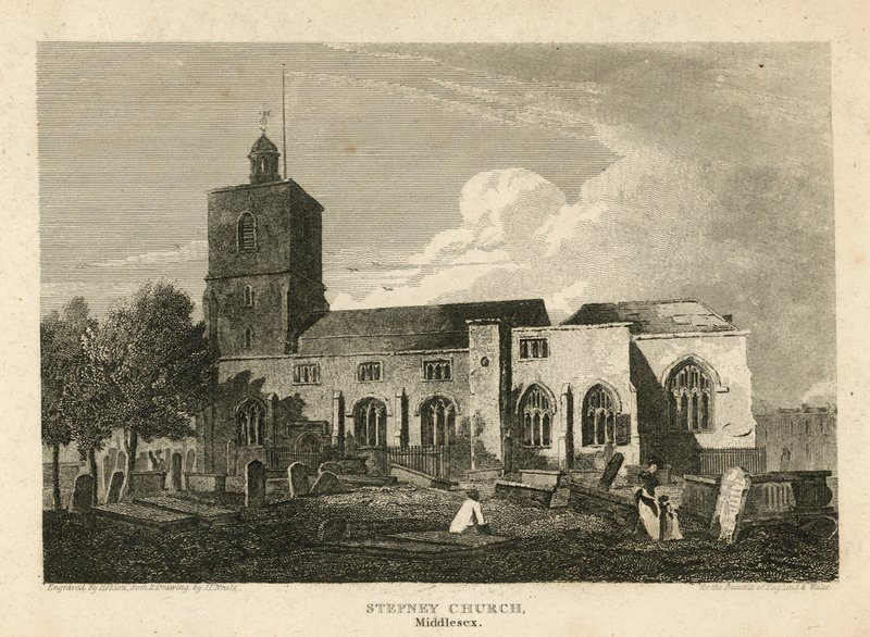 Chiesa di Stepney, Londra da Pieter Jansz. Quast