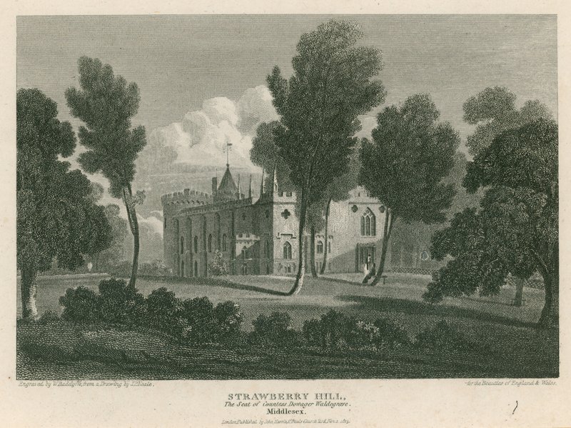 Strawberry Hill, Twickenham, Londra; La residenza della Contessa Vedova Waldegrave da Pieter Jansz. Quast