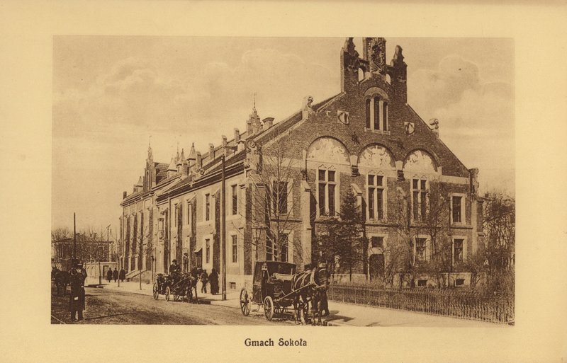 Cracovia-Krakau: edificio Sokola (foto b/n) da Polish Photographer