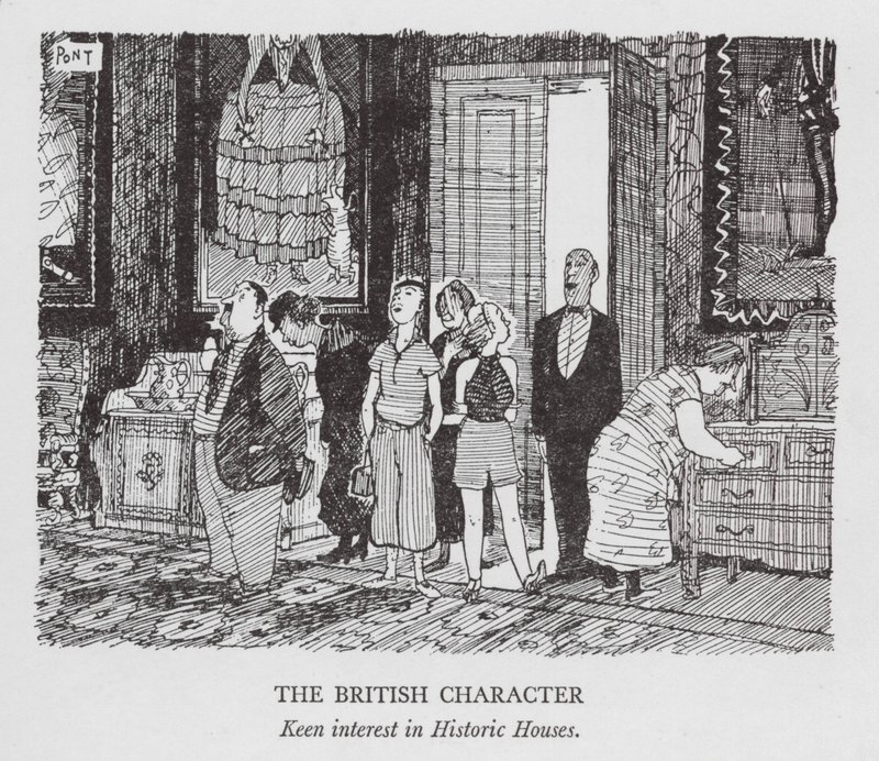 Il carattere britannico, Vivo interesse per le case storiche da Pont (1908 40)